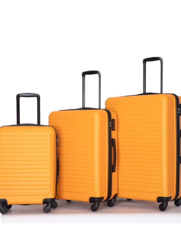 3-Piece Nested Spinner Suitcase Luggage Set with TSA Lock