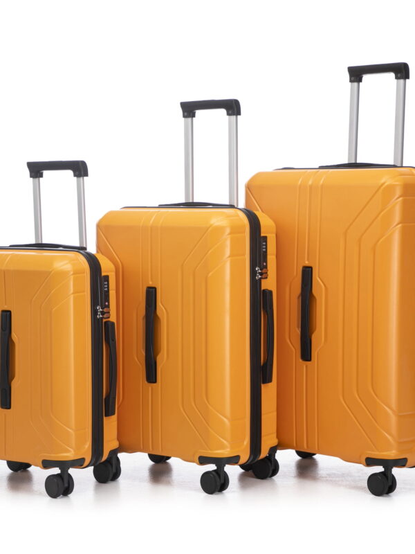 ABS Spinner Wheel Luggage, Carry on Suitcase with TSA Combination Lock