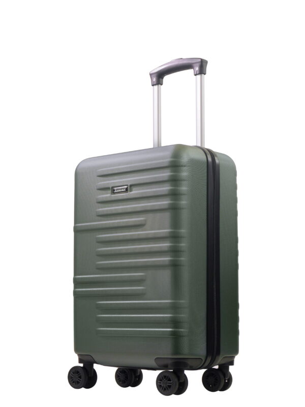 American Dreamliner 22.5 Inch Carry On Luggage, Hardshell Rolling Suitcase with Spinner Wheels, Green