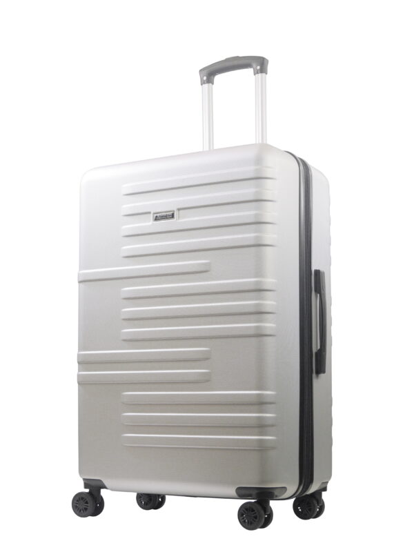 American Dreamliner 30 Inch Rolling Luggage, Hardshell Suitcase with Spinner Wheels, Silver Grey