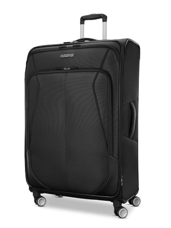 American Tourister 4 Kix 3.0 Softside Large Checked Spinner Suitcase - Black