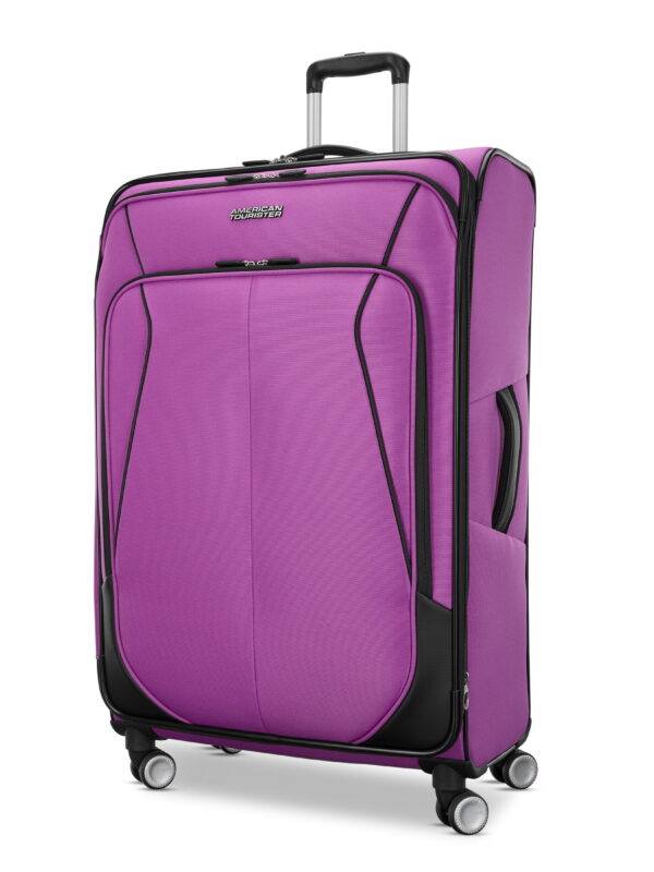 American Tourister 4 Kix 3.0 Softside Large Checked Spinner Suitcase - Hyper Violet