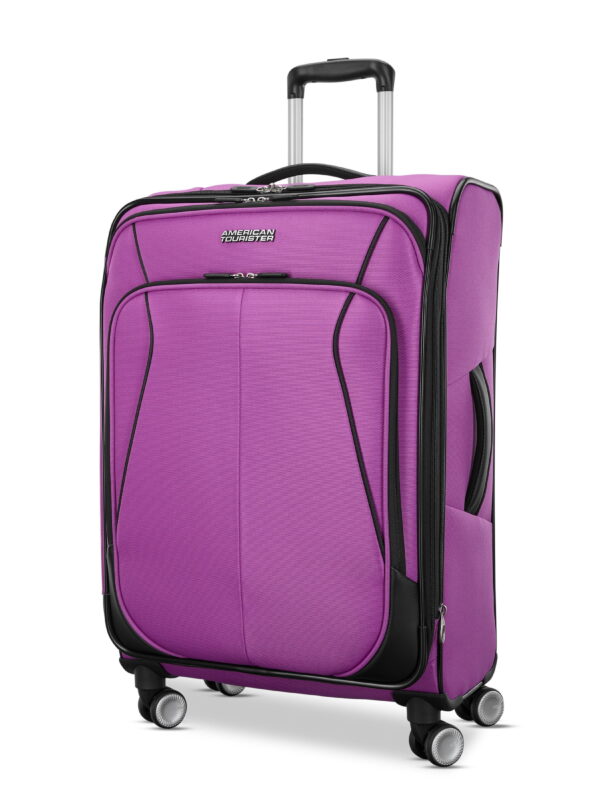 American Tourister 4 Kix 3.0 Softside Medium Checked Spinner Suitcase - Hyper Violet
