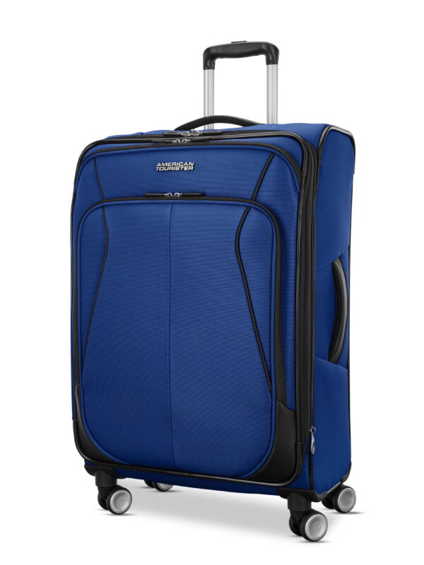 American Tourister 4 Kix 3.0 Softside Medium Checked Spinner Suitcase - Sapphire Blue