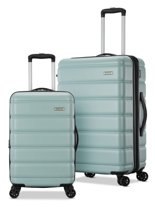 American Tourister Roll Out 2-Piece Luggage Set with Spinner Wheels (Carry on/Medium Checked) - Mint