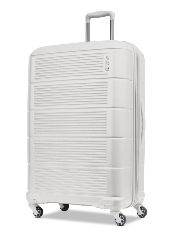 American Tourister Stratum 2.0 28-Inch Hardside Checked Luggage with Spinner Wheels - White