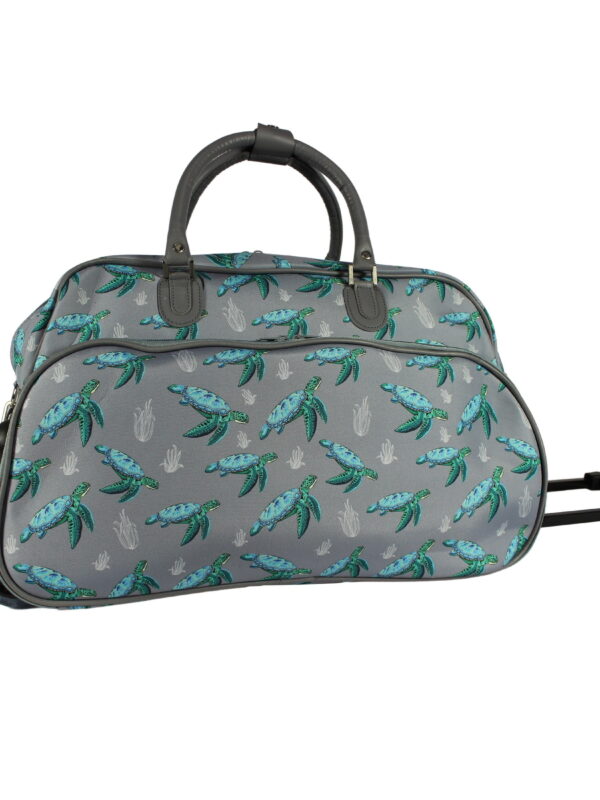 CalBags Animal Prints 21-Inch Carry-On Rolling Duffel Bag - Turtle