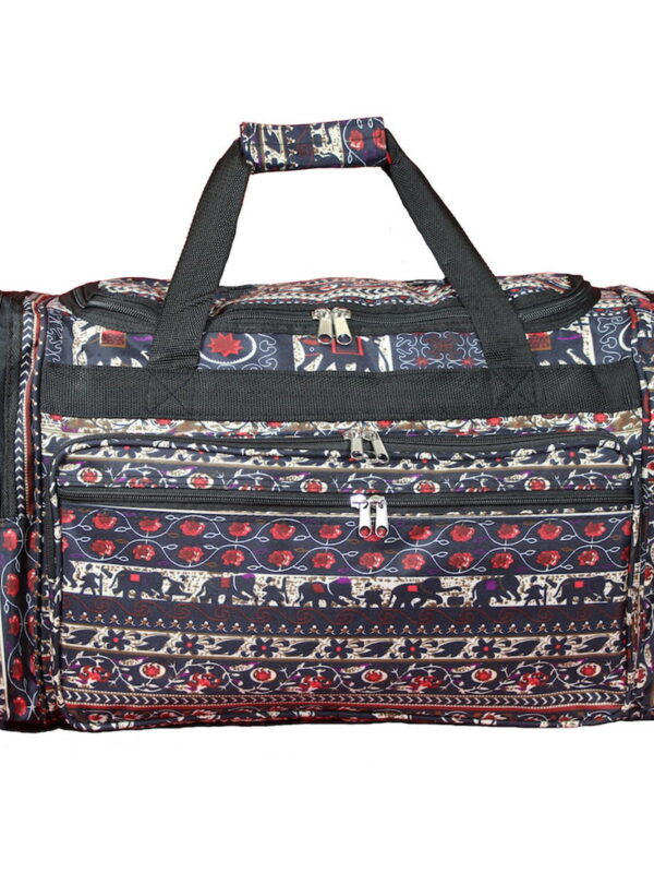 CalBags Animal Prints 22-Inch Carry-On Duffle Bag with Adjustable Shoulder Strap - Elephant