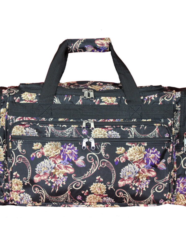CalBags Floral Prints 22-Inch Carry-On Duffle Bag with Adjustable Shoulder Strap - Classic Floral