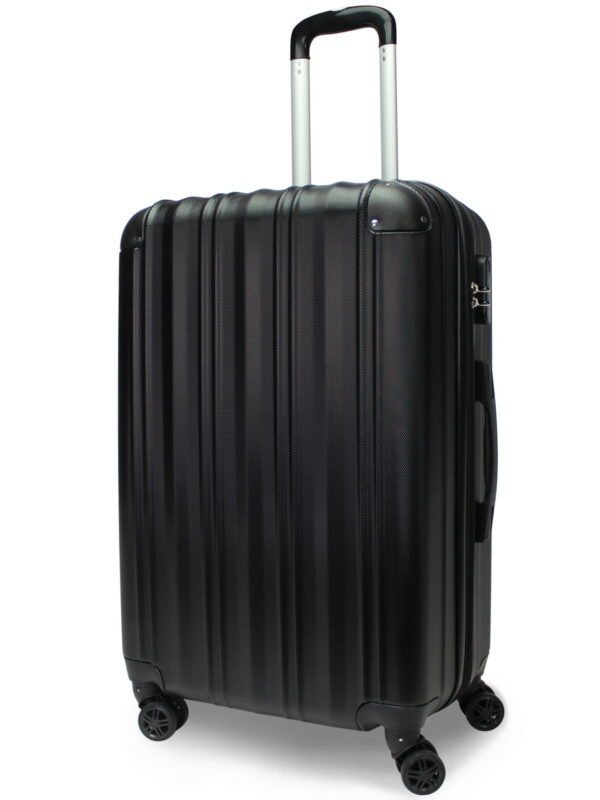 CalBags Kemyer Quest 25-Inch Hardside Lightweight Expandable Spinner Suitcase Luggage - Black