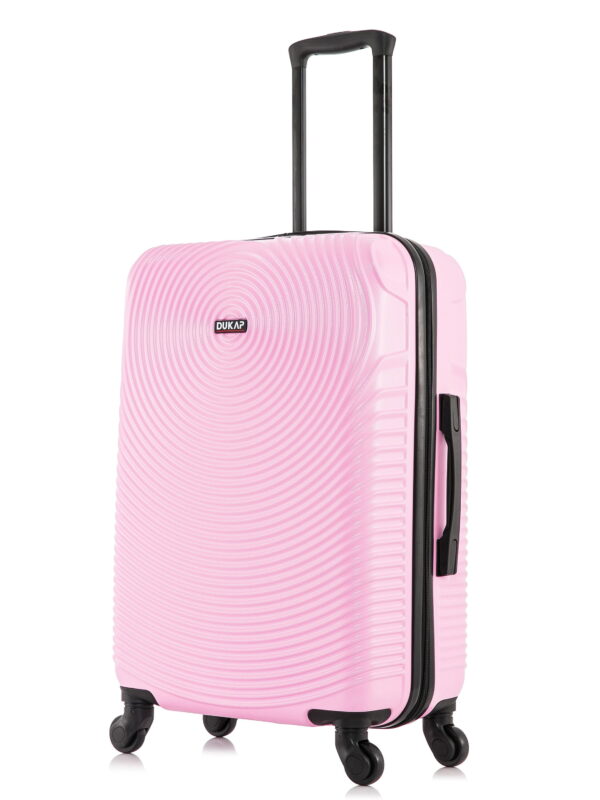 DUKAP Inception 24" Hardside Lightweight Luggage with Spinner Wheels, Handle and Trolley, Pink