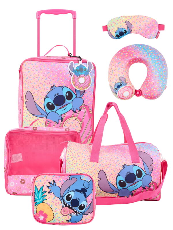 Disney Lilo & Stitch 7pc Kids 14" Luggage Set