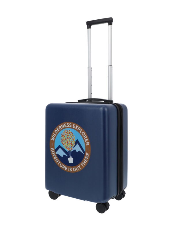Disney Pixar Up 22.5 Inch Carry On Luggage, Hardshell Rolling Suitcase with Spinner Wheels, Blue