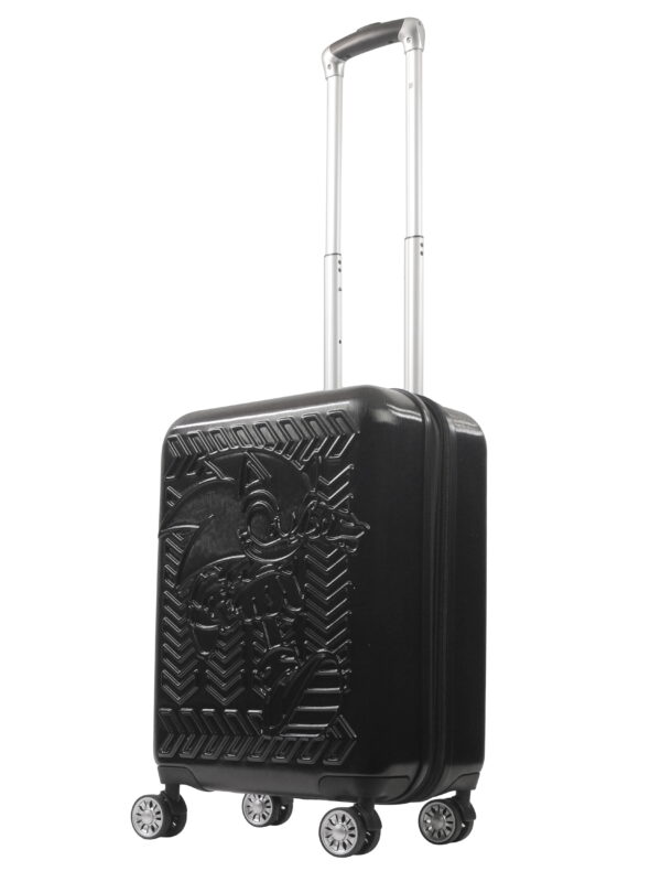 FUL Sonic the Hedgehog Carry-On Suitcase, 21.5 Inch Expandable Hardshell Spinner Luggage, Black