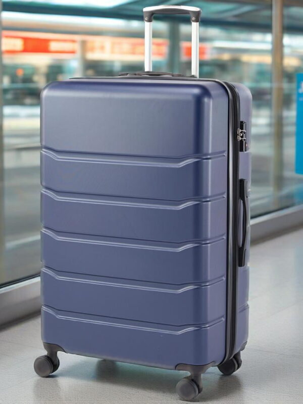 EDX 28 Inch Hardside Luggage, Expandable Rolling Luggage with TSA Lock and Spinner Wheels, Blue