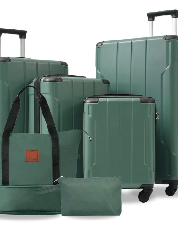 Hardshell Luggage Sets 6 Piece Suitcase Set, Expandable Lightweight Suitcases with Wheels