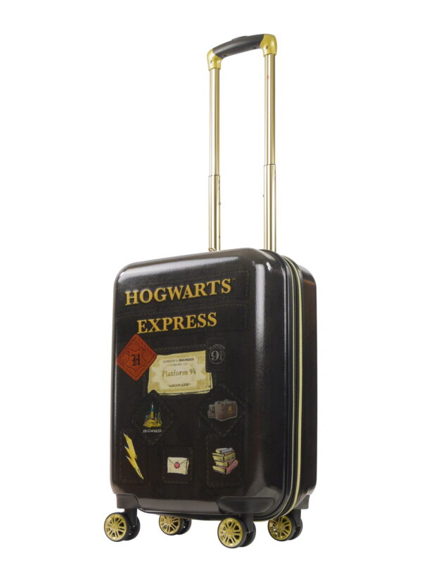 Harry Potter 21 Inch Rolling Luggage, Hogwarts Express Hardshell Carry On Suitcase with Spinner Wheels, Black