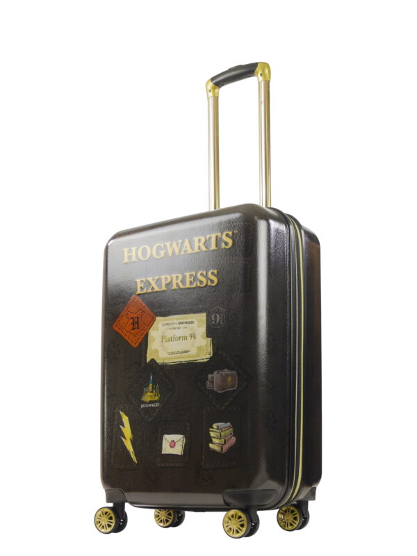 Harry Potter 25 Inch Rolling Luggage, Hogwarts Express Hardshell Suitcase with Spinner Wheels, Black