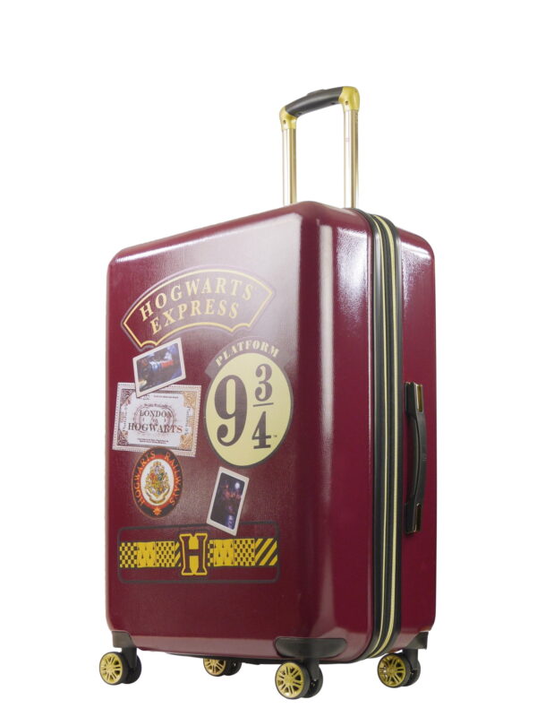 Harry Potter 29 Inch Rolling Luggage, Hogwarts Express Hardshell Suitcase with Spinner Wheels, Burgundy