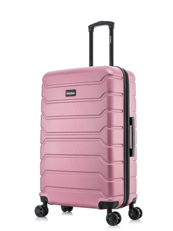InUSA Trend 28" Hardside Lightweight Luggage with Spinner Wheels, Handle, and Trolley, Rose Gold