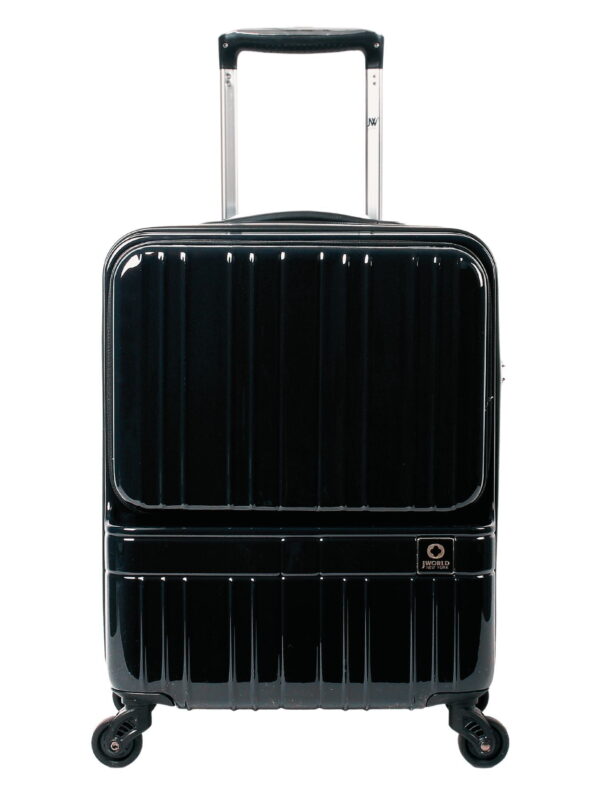 J World Cue Polycarbonate Carry-On with front pocket for Travel
