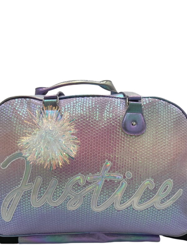 Justice Girl 20"Wide Rolling Duffle Carry-On Bag ia Purple
