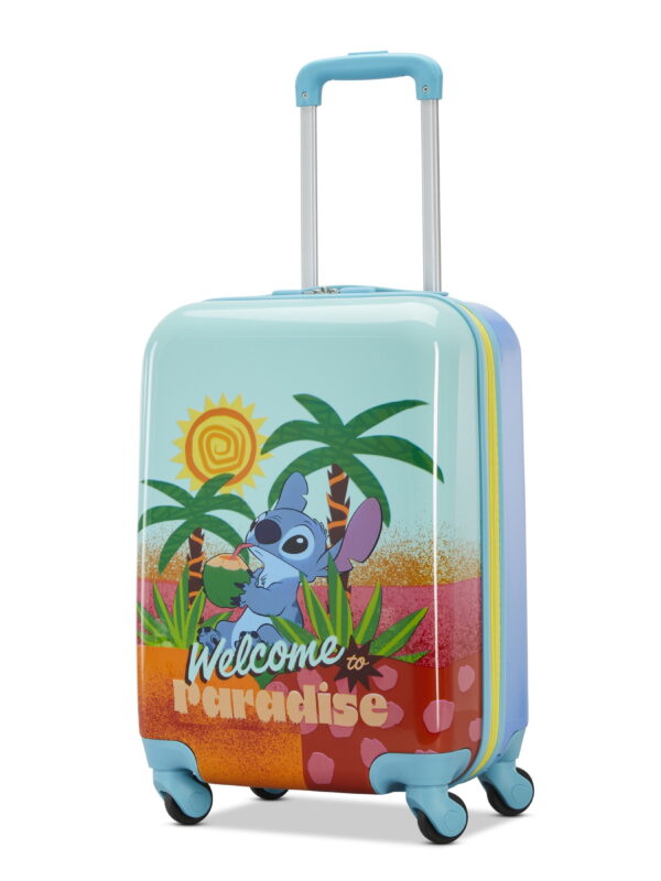 Disney x American Tourister Kids Carry On Suitcase with Spinner Wheels - Stitch