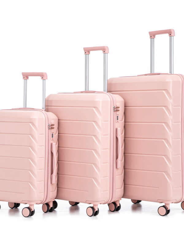 Luggage Sets 3 Piece(20/24/28), Expandable Carry On Suitcase with ABS Spinner Wheel TSA Lock