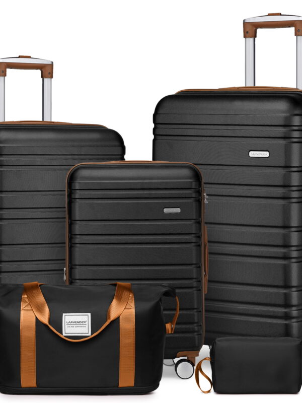 Luggage Sets 5 Piece with Duffel Bags, Hardside Expandable Suitcases with Spinner Wheels