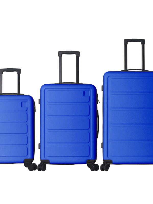MAYEERTY 3-Piece ABS Luggage Set, Spinner Wheels, TSA Lock, Lightweight Suitcase, Royal Blue