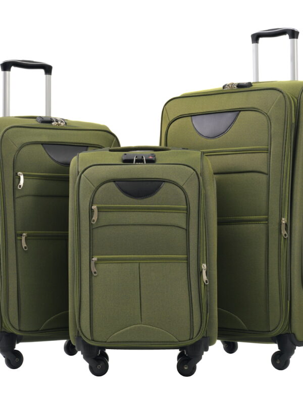 MAYEERTY 3-Piece Oxford Cloth Luggage Set with TSA Lock for Travel,20"+24"+28" Lightweight & Softside Suitcases