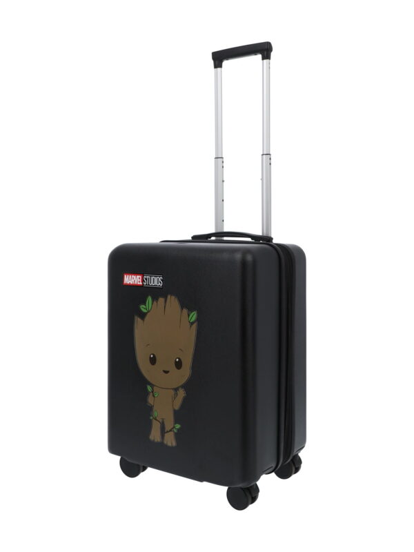 Marvel Guardians of the Galaxy 22.5 Inch Carry On Luggage, Baby Groot Hardshell Rolling Suitcase with Spinner Wheels, Black