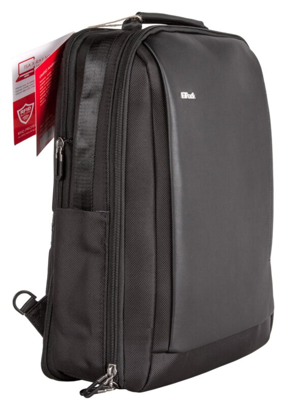 Men Anti Theft Leather Backpack 15.6" Laptop Backpack Travel Business Office Bag Large Capacity with USB Charging School Bookbag