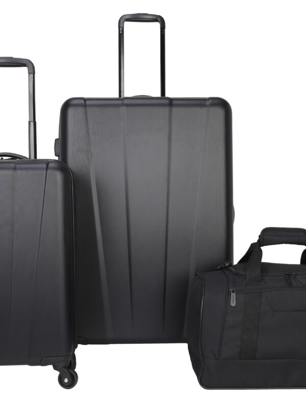 Protege 3 Piece Traveling Hardside Set, 28 inch Checked, 20 inch Carry-On, 18 inch Duffel