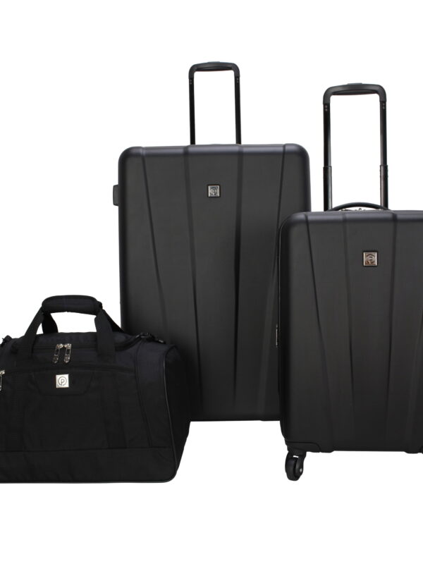 Protege 3-Piece Hardside Luggage Set, Black