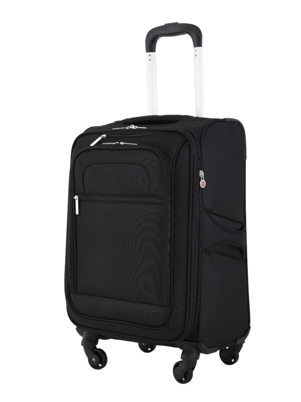 Protege Arendale 20" Softside Expandable Rolling Spinner Carry-0n Luggage, Black
