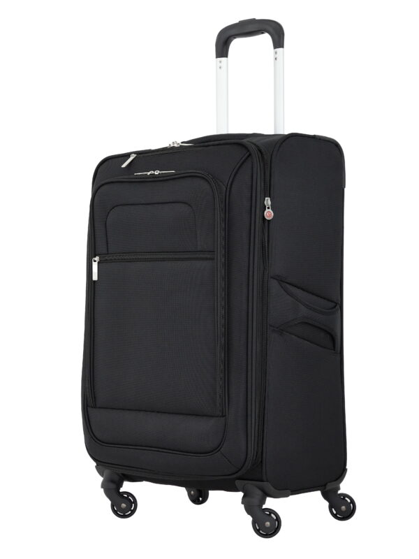 Protege Arendale 24" Softside Expandable Rolling Spinner Luggage, Black