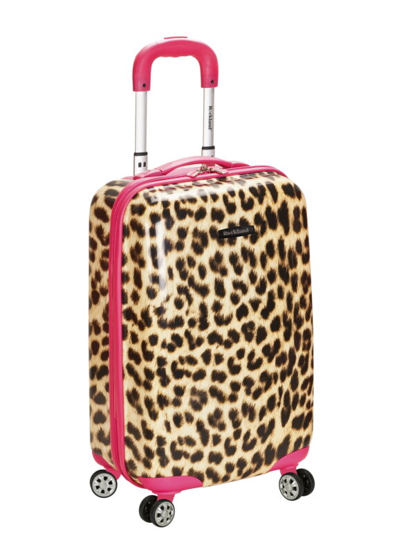 Rockland 20” Unisex Hardside Spinner Carry On Luggage, Multicolor