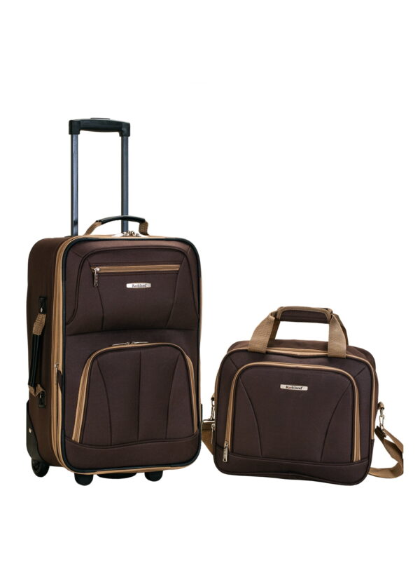 Rockland Fashion Softside Upright 2 Piece Luggage Set F102