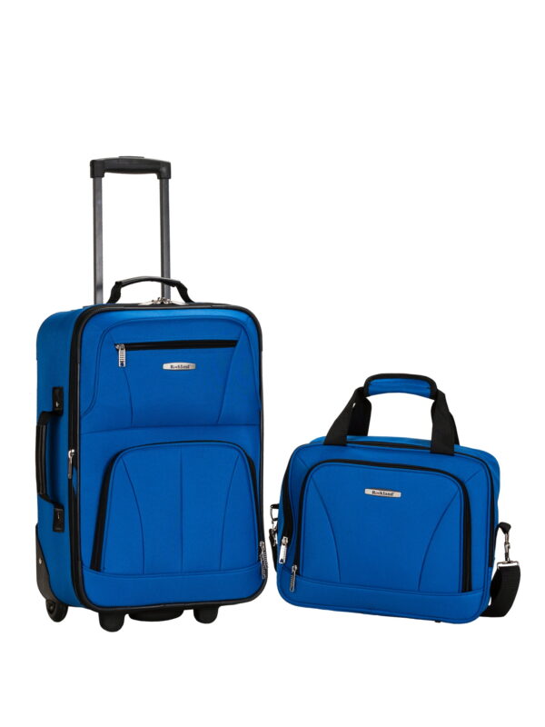 Rockland Fashion Softside Upright 2 Piece Luggage Set F102
