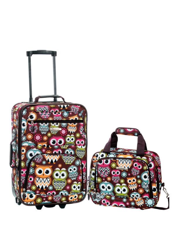Rockland Fashion Softside Upright 2 Piece Luggage Set F102