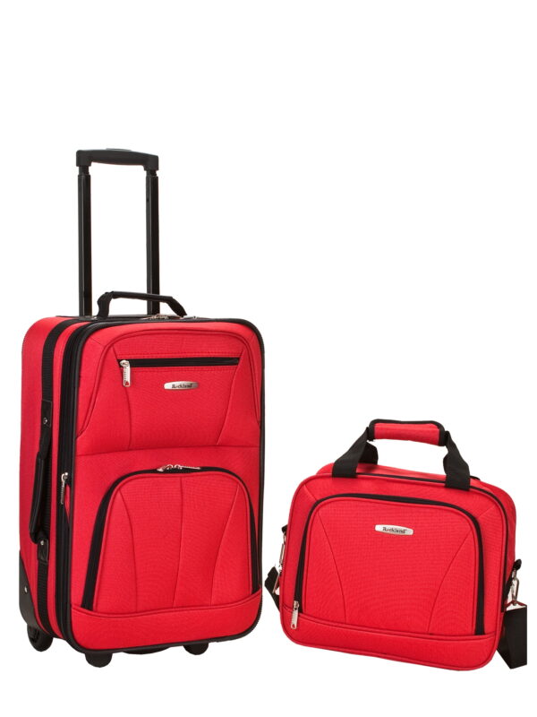 Rockland Fashion Softside Upright 2 Piece Luggage Set F102