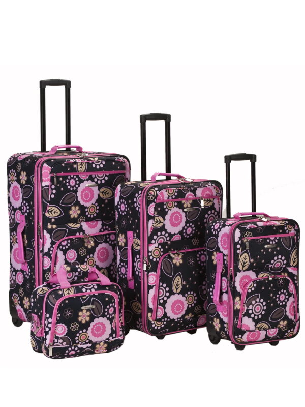 Rockland Luggage Impulse Expandable Luggage 4-Piece Softside Luggage Set, F108