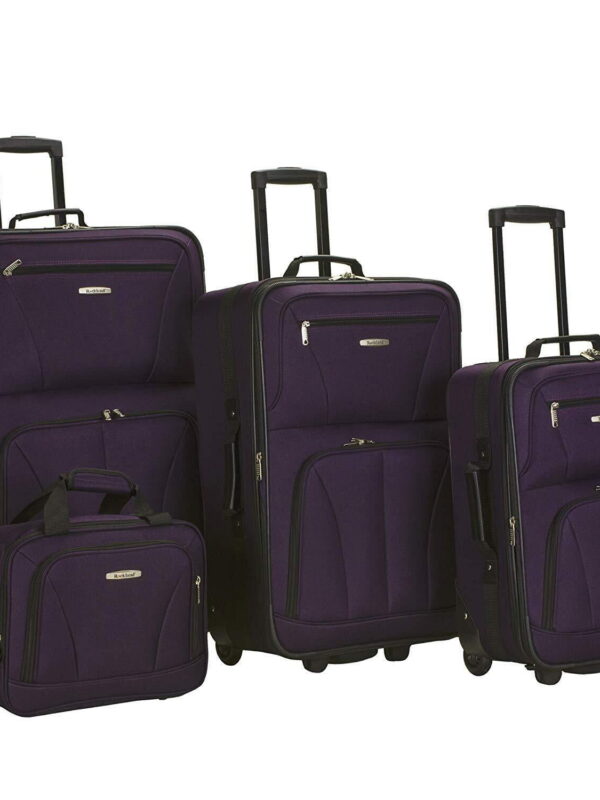 Rockland Luggage Journey 4 Piece Softside Expandable Luggage Set F32