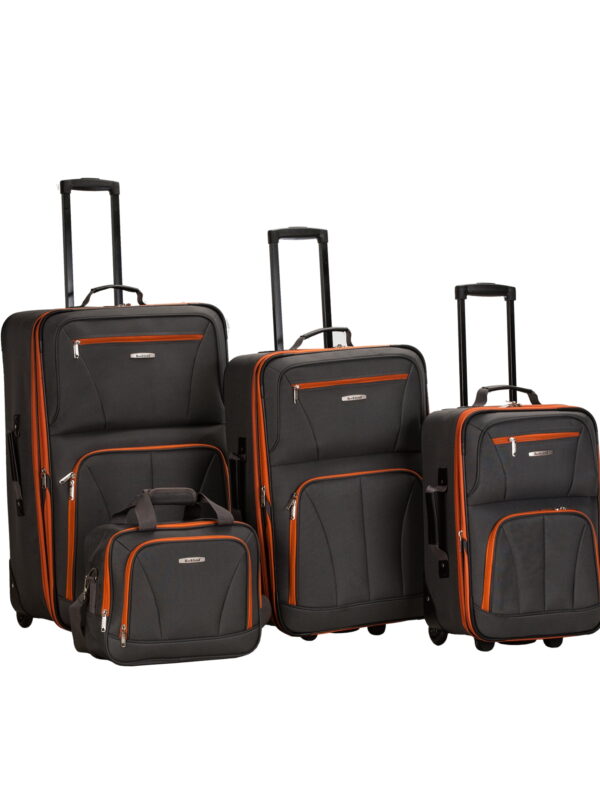 Rockland Luggage Journey 4 Piece Softside Expandable Luggage Set F32