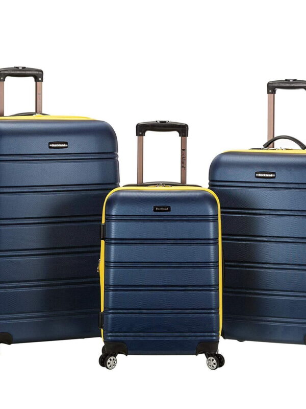 Rockland Luggage Melbourne 3 Piece Hardside Luggage Set