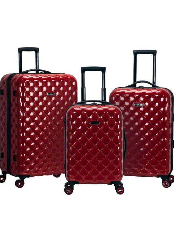 Rockland Luggage Quilt 3-Piece Hardside Polycarbonate Luggage Set F238