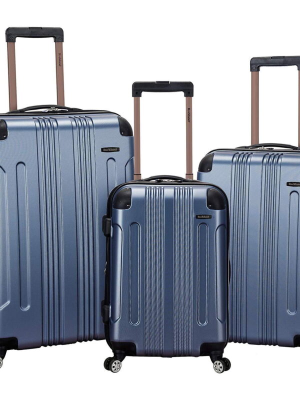 Rockland Luggage Sonic 3 Piece Hardside Spinner Luggage Set, F190