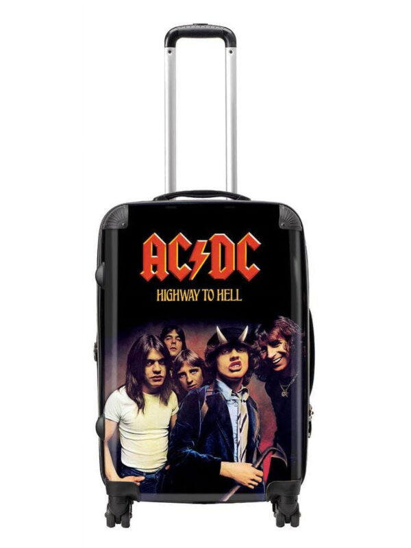Rocksax Unisex AC/DC Official Tour Series Luggage/Suitcase By Rocksax - Highway To Hell - Medium 80L