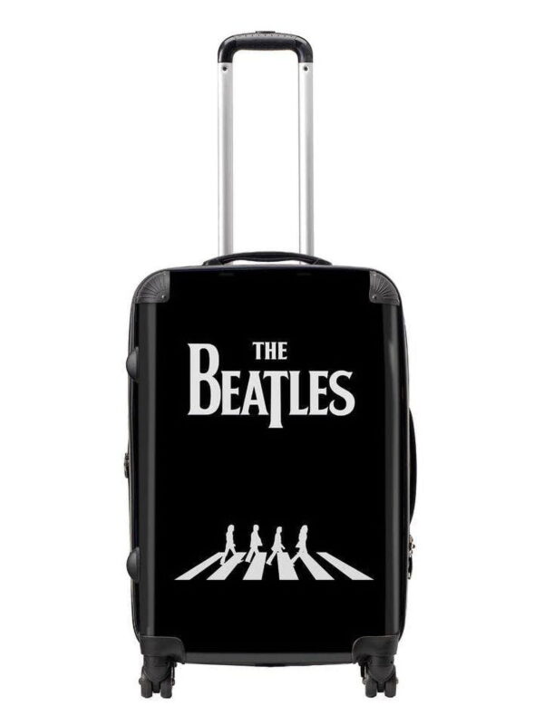 Rocksax Unisex The Beatles Official Tour Series Luggage/Suitcase By Rocksax - Abbey Road B/W - Medium 80L